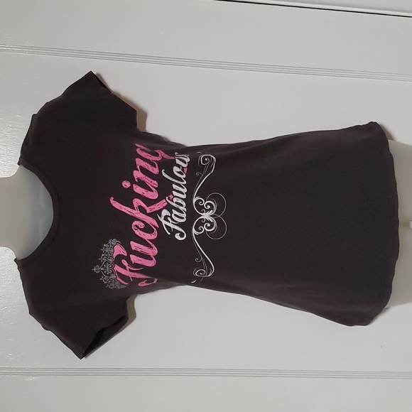 *rare* SPENCERS "fucking fabulous" tee sz M - Picture 2 of 8